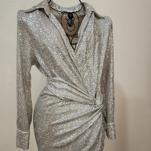 Zara Sequin Mini dress Size Xs